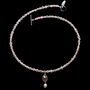 Pink Pearl And Rose Quartz Dainty Necklace, thumbnail 2 of 3