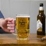 Personalised Daddy's Glass Beer Tankard, thumbnail 2 of 5