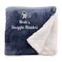 Personalised Astronaut Themed Sherpa Blanket, thumbnail 6 of 9