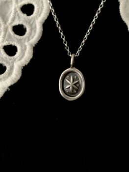 Lucent Star Wax Seal Pendant Necklace, 3 of 4