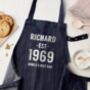 Personalised Denim Big Year Apron, thumbnail 4 of 5