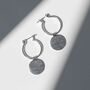 Sterling Silver Omega Drop Earrings, thumbnail 6 of 8