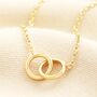 Stainless Steel Interlocking Circles Pendant Necklace, thumbnail 1 of 4