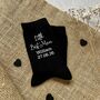 Personalised Little Best Man Wedding Day Socks, thumbnail 1 of 3