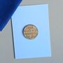 'Dad, No Substitute For You' Football Token And Card, thumbnail 1 of 2