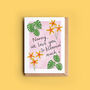 Tropical Flowers Card For Mum, Mummy, Granny Or Nanny, thumbnail 3 of 5