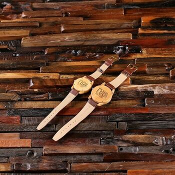 Personalised His And Hers Engraved Bamboo Watch, 4 of 9