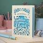 Personalised Papercut Follow Your Dreams Card, thumbnail 5 of 7
