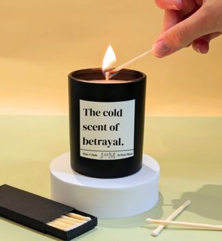 Scent Of Betrayal Candle Funny Gift For Her, 3 of 4