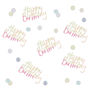 Happy Birthday Iridescent And Pastel Table Confetti, thumbnail 2 of 3