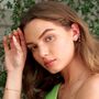 Crystal Star And Moon Chain Earrings, thumbnail 1 of 4