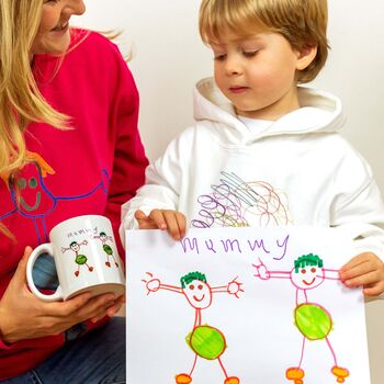 Mummy's Mug With Child's Drawing, 2 of 10