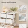 Chest Of Drawers Fabric Storage Unit Steel Mdf, thumbnail 5 of 6