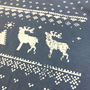 Mens Festive Christmas Reindeer Tshirt, thumbnail 4 of 7