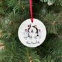 Personalised Family Bauble, Penguin Design, thumbnail 6 of 9