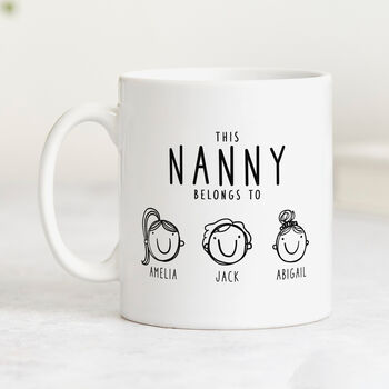 'This Nanny Belongs To' Personalised Mug, 4 of 9