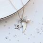 Personalised Sterling Silver Angel Wing Charm Necklace, thumbnail 8 of 12