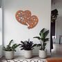 Metal Hearts Wall Art Bedroom Hanging Decor, thumbnail 9 of 12