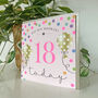 Balloon Brights 18th Birthday Card Pink, thumbnail 2 of 2