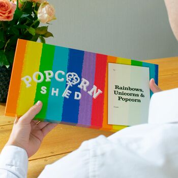 Rainbow Gourmet Popcorn Pride Letterbox Gift, 5 of 5