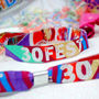 30 Fest 30th Birthday Party Festival Wristbands Favours, thumbnail 1 of 6