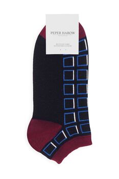 Crosslet Grey And Cube Black Men's Trainer Socks Bundle, 2 of 7