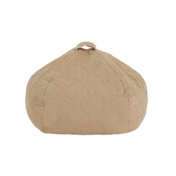 Quilted Round Beanbag With Handle, 3 of 7