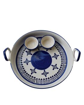 Blue Serve And Dip Platter, 3 of 6