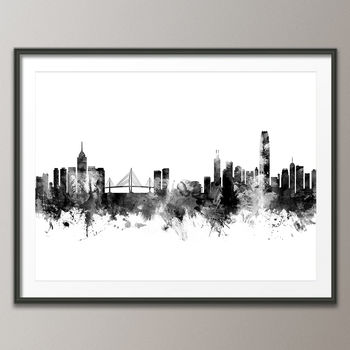 Hong Kong City Skyline Art Print, 3 of 8