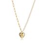 Pearl And Link Chain Heart Pendant Necklace, thumbnail 2 of 4