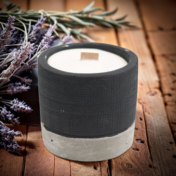 Wooden Wick Concrete Candles Natural Elegance, 4 of 4