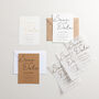 Foiled Minimal Script Save The Date Card, thumbnail 2 of 3