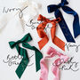 Personalised Wedding Bouquet Ribbon Placement Print, thumbnail 7 of 8