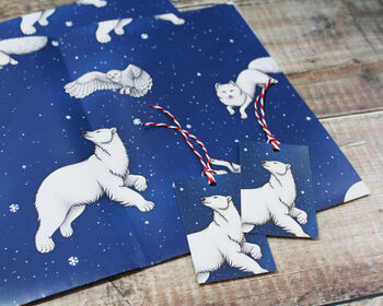 Arctic Animals Christmas Gift Wrap, 2 of 2