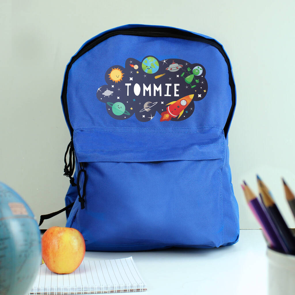 Personalised Space Backpack For Kids, 1 of 5