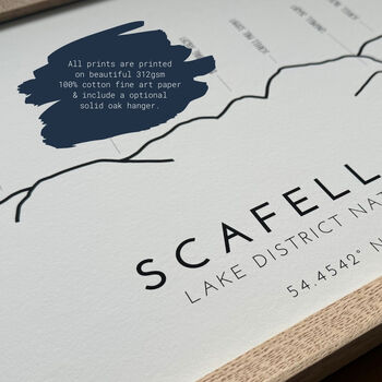 Lake District Typography Print, 4 of 6