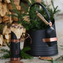 Black And Copper Fireplace Accessories Set, thumbnail 1 of 6