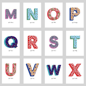 Personalised Letter/Name/Alphabet Print, 10 of 11