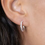 Sterling Silver Twisted Hoop Earrings, thumbnail 2 of 8