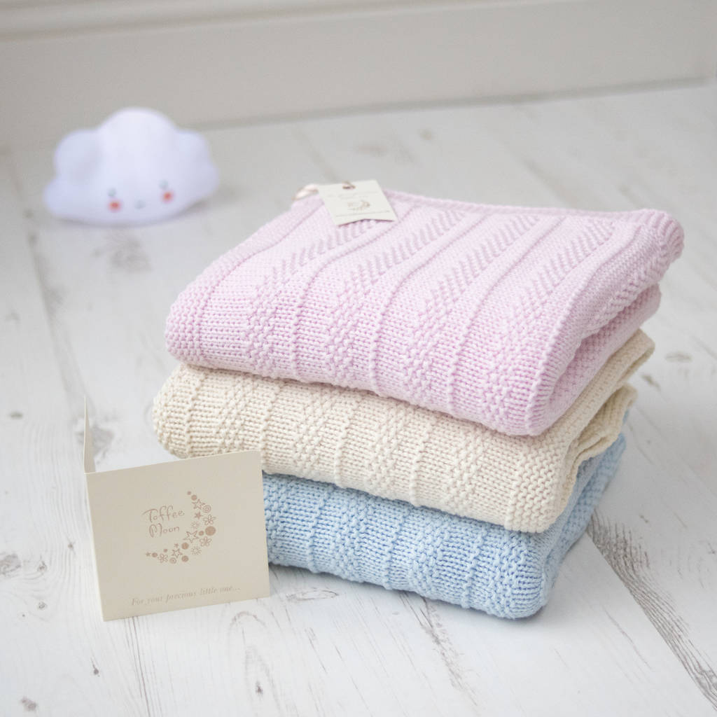 Baby Knitted Bubble Blanket By Toffee Moon
