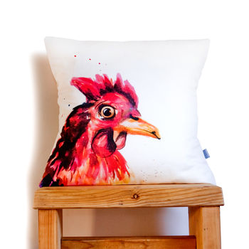 Inky Chicken Cushion, 4 of 4
