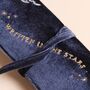 Navy Celestial Velvet Jewellery Roll, thumbnail 2 of 5