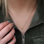 18ct Gold Plated Floating Mini Initial Necklace, thumbnail 2 of 4