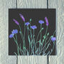 Lavender And Cornflowers Greetings Card, thumbnail 1 of 2