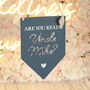 Here Comes Mummy Acrylic Pendant Wedding Carry Flag, thumbnail 3 of 5