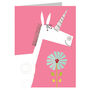 Mini Unicorn Greetings Card, thumbnail 2 of 5