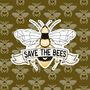 Save The Bees Vinyl Sticker, thumbnail 3 of 4