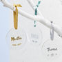 Personalised Foiled Name Christmas Decoration, thumbnail 1 of 7