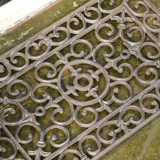 Ornate Cast Iron Front Door Mat By Dibor