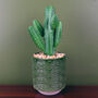 23cm Artificial Cactus Plant Potted In Green Planter, thumbnail 3 of 3